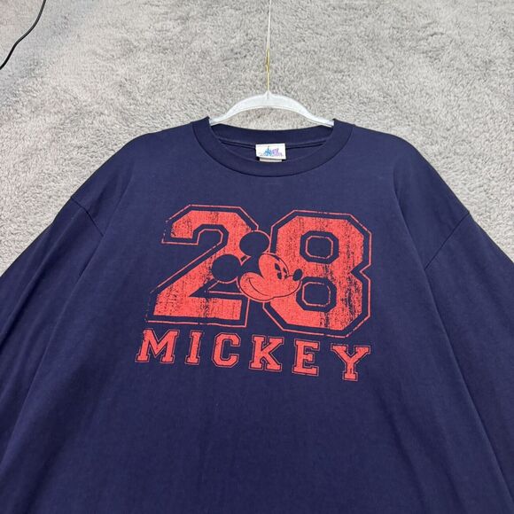 Vintage Disney Shirt Adult XL Y2K Mickey 28 Disneyland Resort Cotton Long Sleeve - Picture 3 of 15